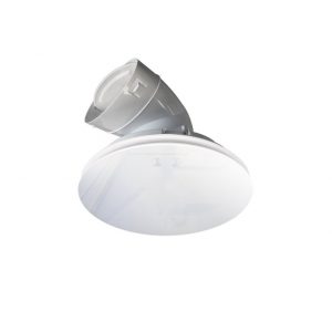 Glass modular vent white round