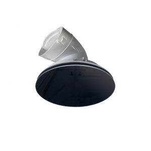 Round Glass vent Black