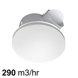 Airbus 225 Exhaust Fan With High Airflow Cover - White | Pure Ventilation