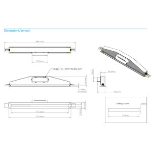 Dimensions Linear Slot Vent