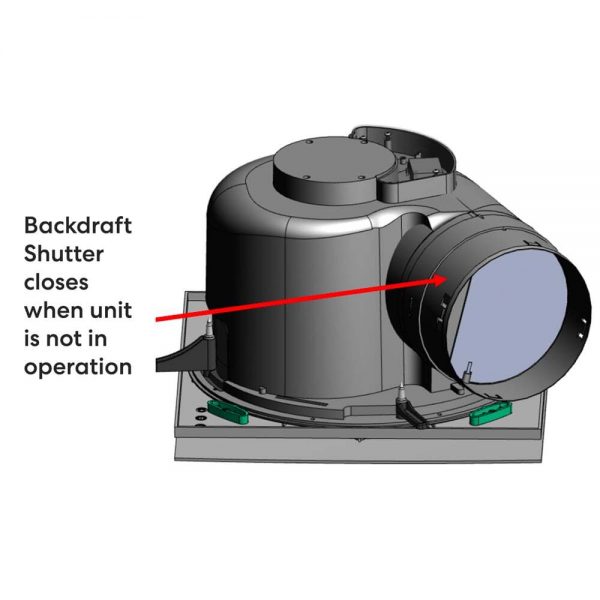 hybrid backdraft shutter