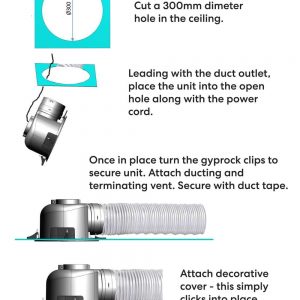 hybrid ceiling exhaust fan installation