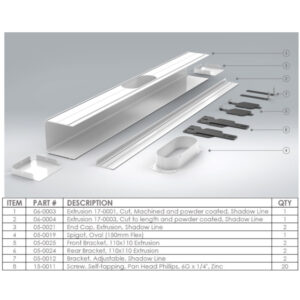 Expella Shadowline Wall Diffuser Product Detail