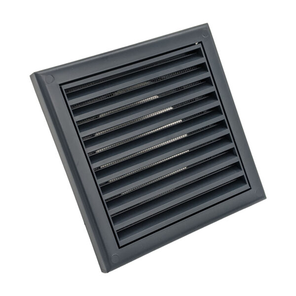 Vent Fixed Flyscreen 100mm - Dark Grey